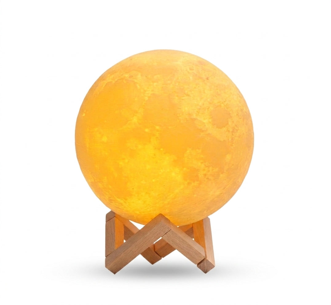 Lampe Lune LED 3D - Blanche