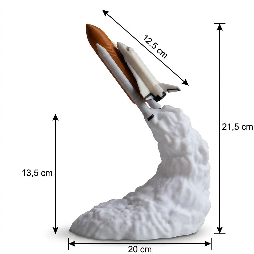 Veilleuse Fusée 3D